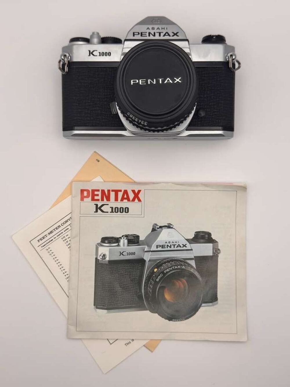 Pentax K1000 35mm SLR Film Camera SMC Pentax-A 50mm F2 Lens Manual Tested